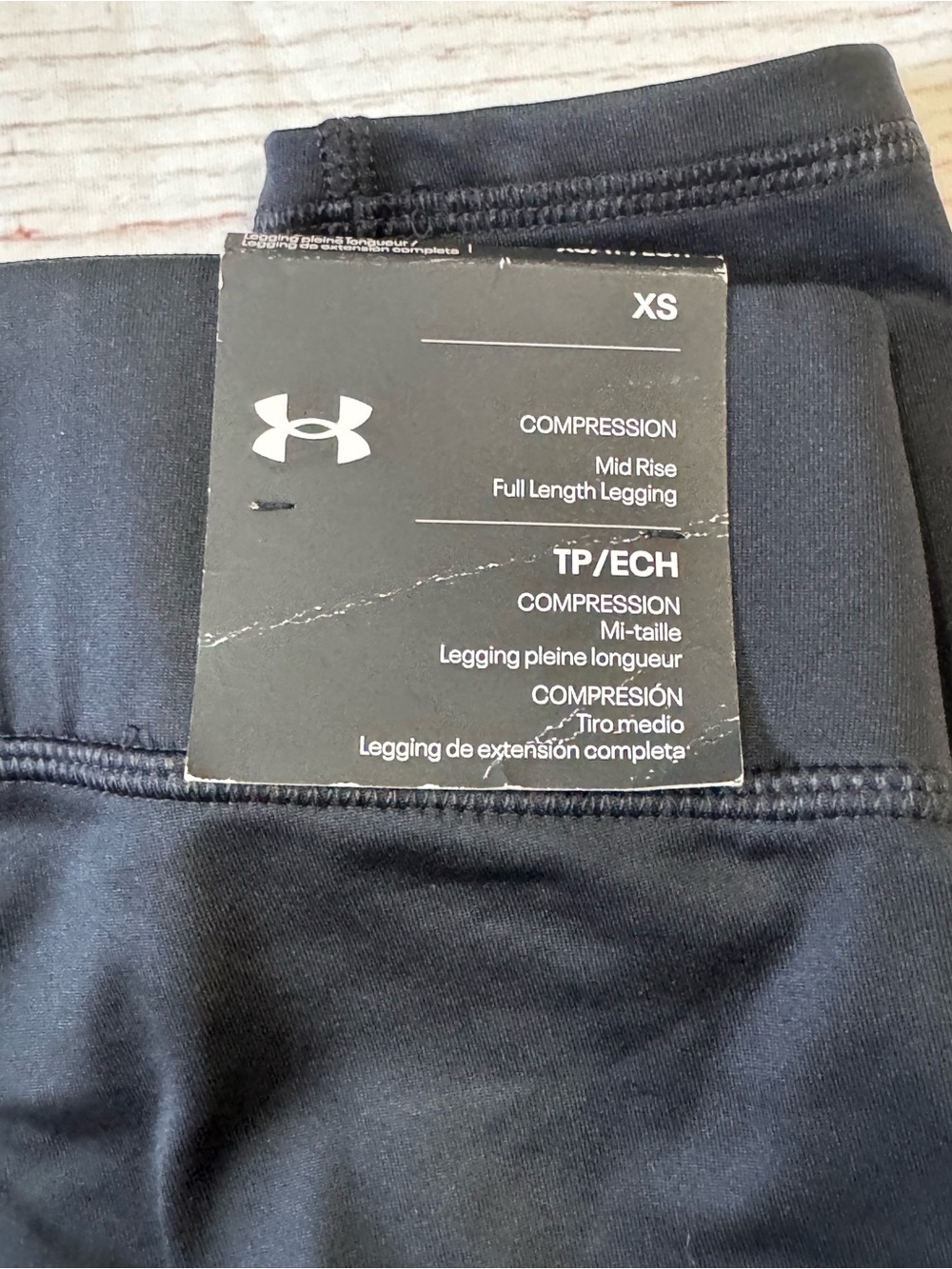 NWT Under Armour UA Women's ColdGear Authentics Leggings in Black Sz XS - Picture 10 of 11
